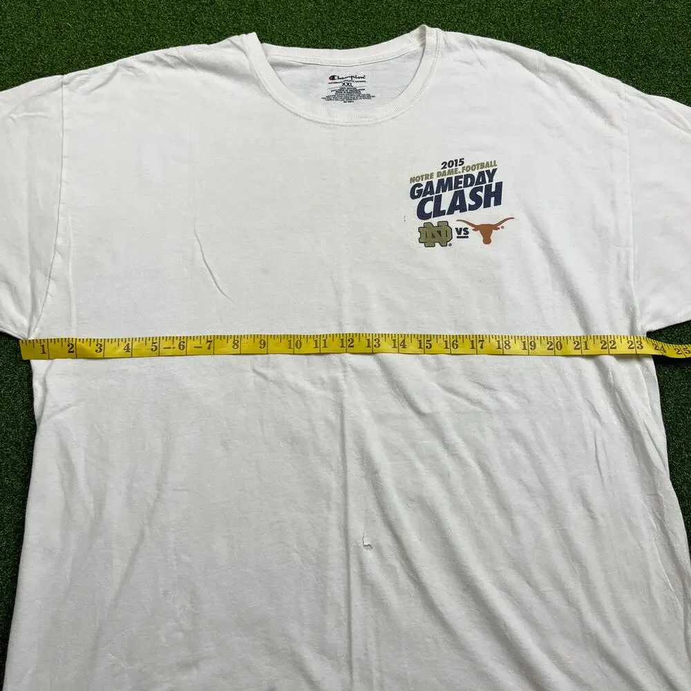 Y2K White Champion Football Gameday Clash T-Shirt Sz XXL - Picture 5 of 10